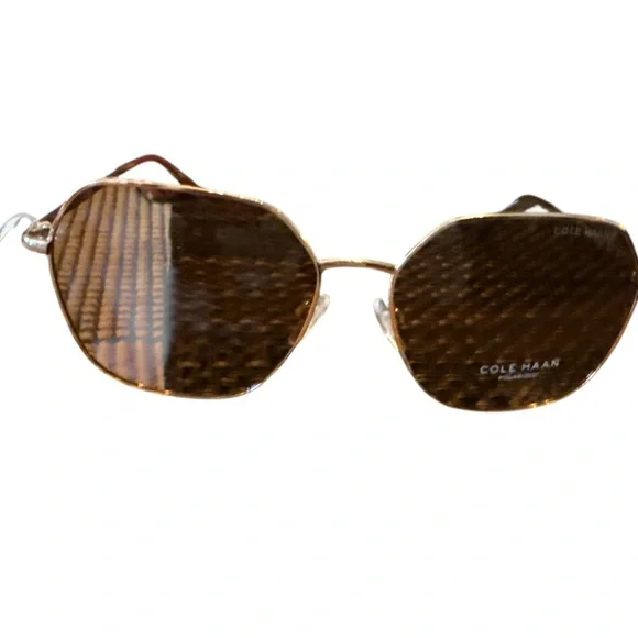 Cole Haan Gold Frame Sunglasses NWT - Picture 5 of 9